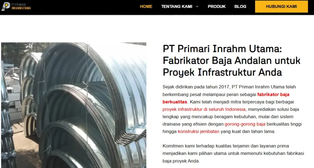 Website Primari Inharm Utama